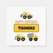 Bouw van vrachtwagen servet (Voorkant)