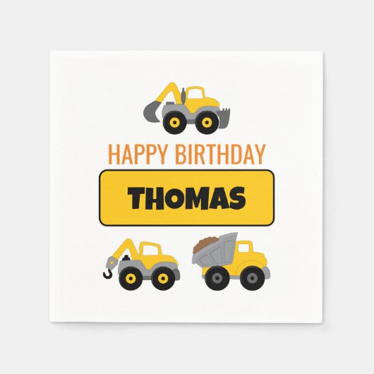 Bouw van vrachtwagen servet (Voorkant)