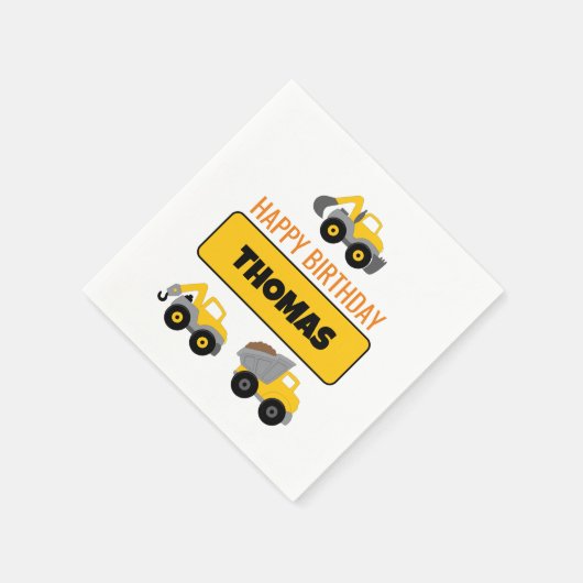 Bouw van vrachtwagen servet (Hoek)