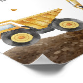 Bouw van vrachtwagens 1e verjaardag van de Milesto Poster (Hoek)