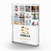 Bouw van vrachtwagens Baby Eerste jaar Foto collag (Rechts)