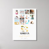 Bouw van vrachtwagens Baby Eerste jaar Foto collag Canvas Afdruk (Voorkant)