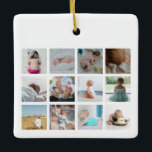 Bouw van vrachtwagens Baby Eerste jaar Foto collag Keramisch Ornament<br><div class="desc">Een mooie manier om je baby's eerste jaar te herinneren. Leg de herinneringen van je pasgeborene voor altijd vast met deze vrachtwagens die een baby maken van een foto-collage, met de naam van de baby, de geboortedatum en een aangepaste foto voor elke maand van het eerste jaar van je baby....</div>