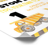 Bouw van vrachtwagens - batentafel poster (Hoek)