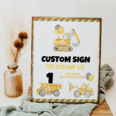 Bouw van vrachtwagens - batentafel poster