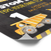 Bouw van vrachtwagens - batentafel poster (Hoek)