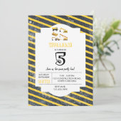 Bouw van vrachtwagens Birthday Kaart (Staand voorkant)