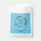 Bouw van vrachtwagens - Birthday Party Bedankzakje (Voorkant)