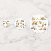 Bouw van vrachtwagens Birthday Party Confetti (Voorkanten)