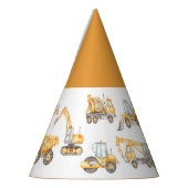 Bouw van vrachtwagens Birthday Party Feesthoedjes (Links)