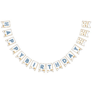 Bouw van vrachtwagens Birthday Party Vlaggetjes