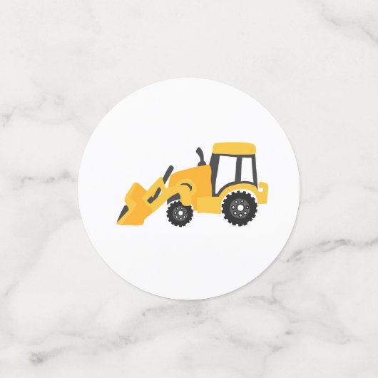 Bouw van vrachtwagens confetti (Kleine voorkant)