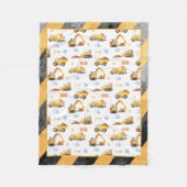 Bouw van vrachtwagens en voertuigen fleece deken (Voorkant)