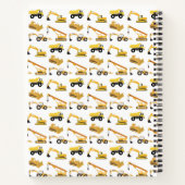 Bouw van vrachtwagens - Kinder monogram Notitieboek (Achterkant)