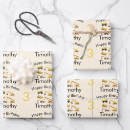 Bouw van vrachtwagens Naam & ouderdom Inpakpapier Vel