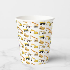 Bouw van vrachtwagens papieren bekers