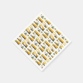 Bouw van vrachtwagens Patroon Decor Servet (Hoek)