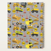 Bouw van vrachtwagens Patroon Kinder Planner (Achterkant)