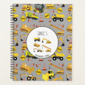 Bouw van vrachtwagens Patroon Kinder Planner (Voorkant)