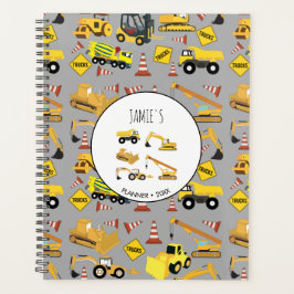 Bouw van vrachtwagens Patroon Kinder Planner