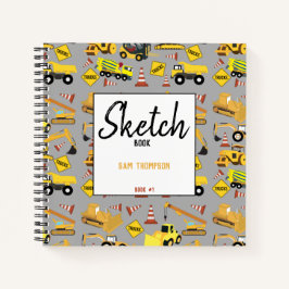 Bouw van vrachtwagens Patroon Kinder Sketchbook Notitieboek