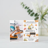 Bouw van vrachtwagens Theme Birthday Briefkaart (Staand voorkant)