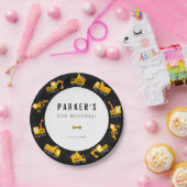 Bouw van vrachtwagens Theme Birthday Papieren Bordje (Feest)