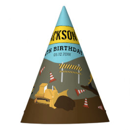 Bouw van vrachtwagens Theme Birthday Party Feesthoedjes