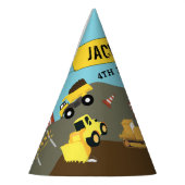 Bouw van vrachtwagens Theme Birthday Party Feesthoedjes (Links)