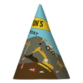 Bouw van vrachtwagens Theme Birthday Party Feesthoedjes (Rechts)