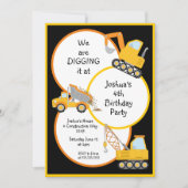 Bouw van vrachtwagens voor de geboorte kaart (Voorkant)