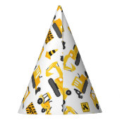 Bouw van vrachtwagens: wit patroonpatroon feesthoedjes (Achterkant)