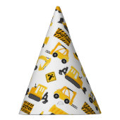 Bouw van vrachtwagens: wit patroonpatroon feesthoedjes (Rechts)