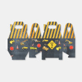 Bouw van vrachtwagens Zware machine van Birthday B Bedankdoosjes (Uitgevouwen)