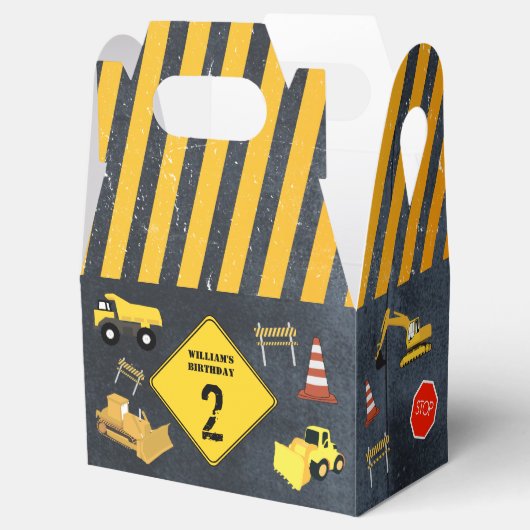 Bouw van vrachtwagens Zware machine van Birthday B Bedankdoosjes (Geopend)