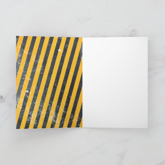 Bouw van vrachtwagens Zware machine van Birthday B Kaart (Binnen)