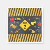 Bouw van vrachtwagens Zware machine van Birthday B Servet (Voorkant)