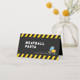 Bouw van vuilnisbak voor vrachtwagens plaatskaartje