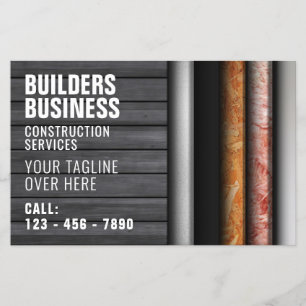 Bouw van wandlagen geïnspireerd  flyer