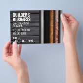 Bouw van wandlagen geïnspireerd  flyer (Hand)