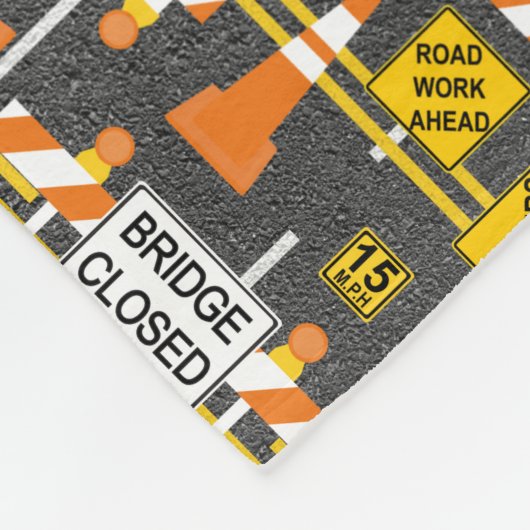 Bouw van wegen fleece deken (Hoek)