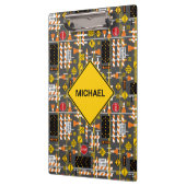 Bouw van wegen klembord (Links)