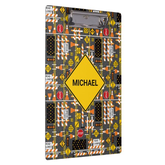 Bouw van wegen klembord (Rechts)