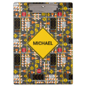 Bouw van wegen klembord (Voorkant)