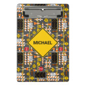 Bouw van wegen mini klembord (Voorkant)