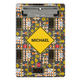 Bouw van wegen mini klembord