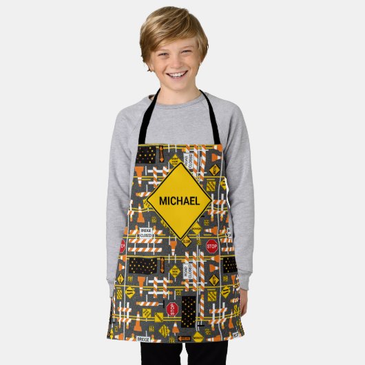 Bouw van wegen schort (Gedragen)