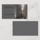 bouw van westerne herten voor rustige metalen afsprakenkaartje (Voorkant / Achterkant)