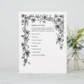 Bouw van wijnstokken en bloemen — Nieuwsbrief (Staand voorkant)