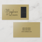 Bouw van Windows- en deurinstallateurs Visitekaartje (Voorkant / Achterkant)